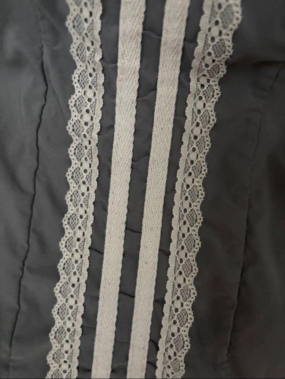 Gray Track Pants with Side Stripes - Picture 3 of 5